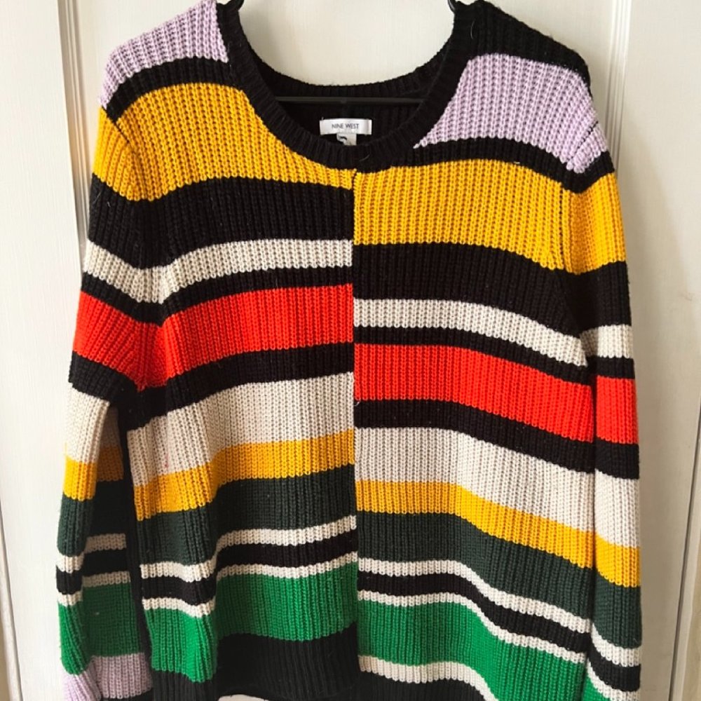 Nine West Colorblock Sweater XL